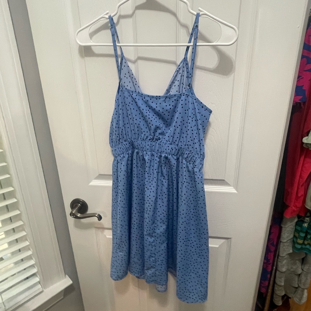 SHEIN Light Blue Polka Dot Dress - Picture 12 of 14